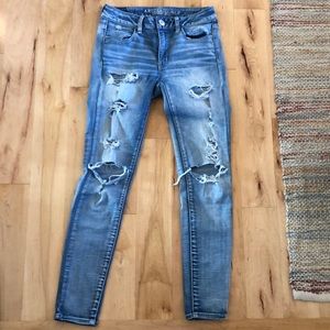 American eagle size 4 super super stretch jeans